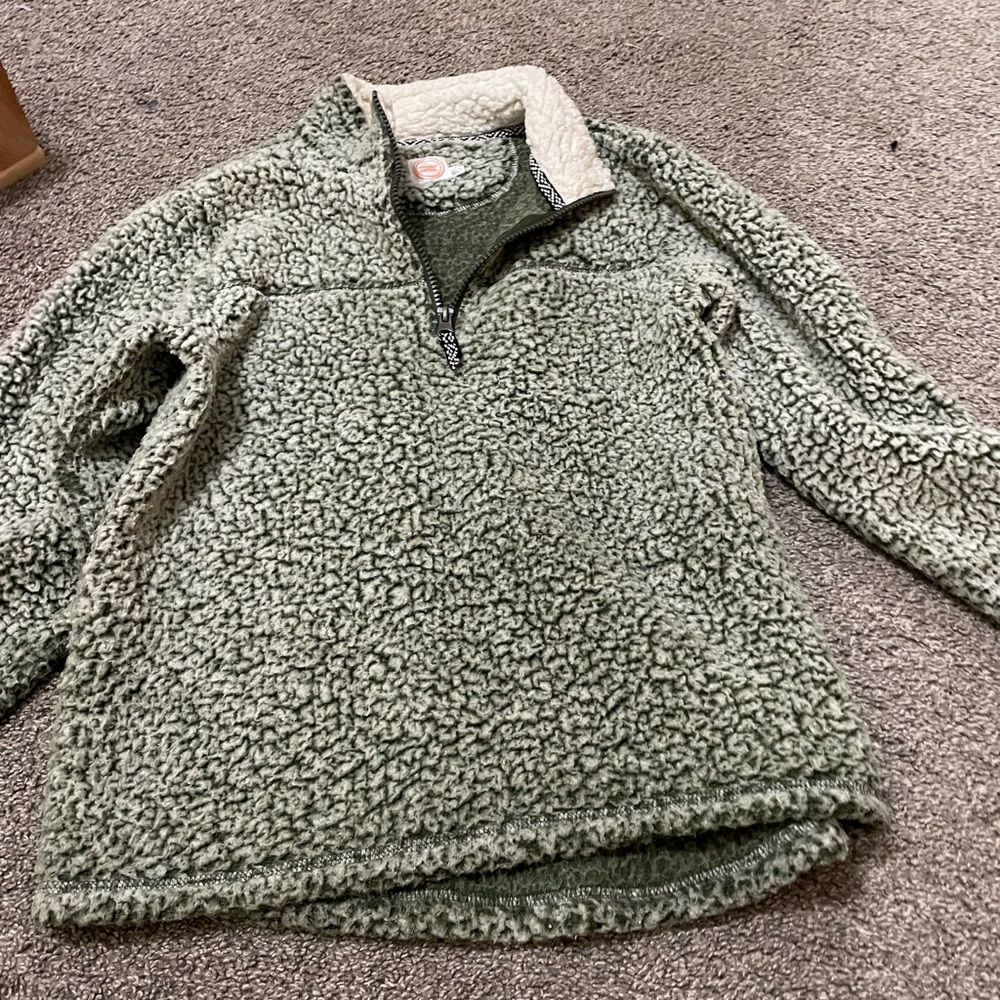 Green sherpa jacket
